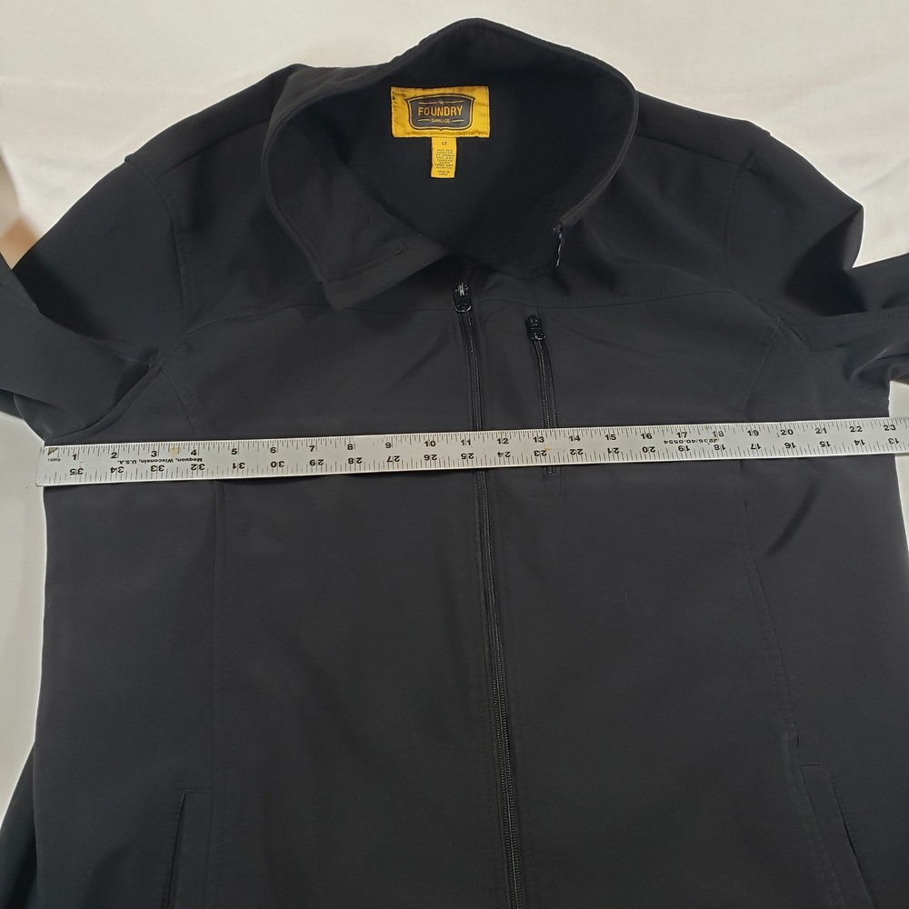The Foundry Supply‎ Co Mens LT Black Softshell Jacket Full Zip Outdoor - Picture 3 of 6